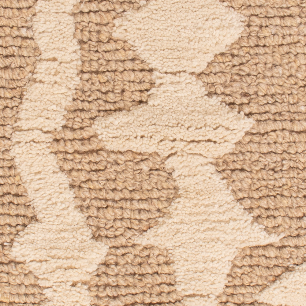 Uldtæppe - 90 x 60 cm - mørk beige