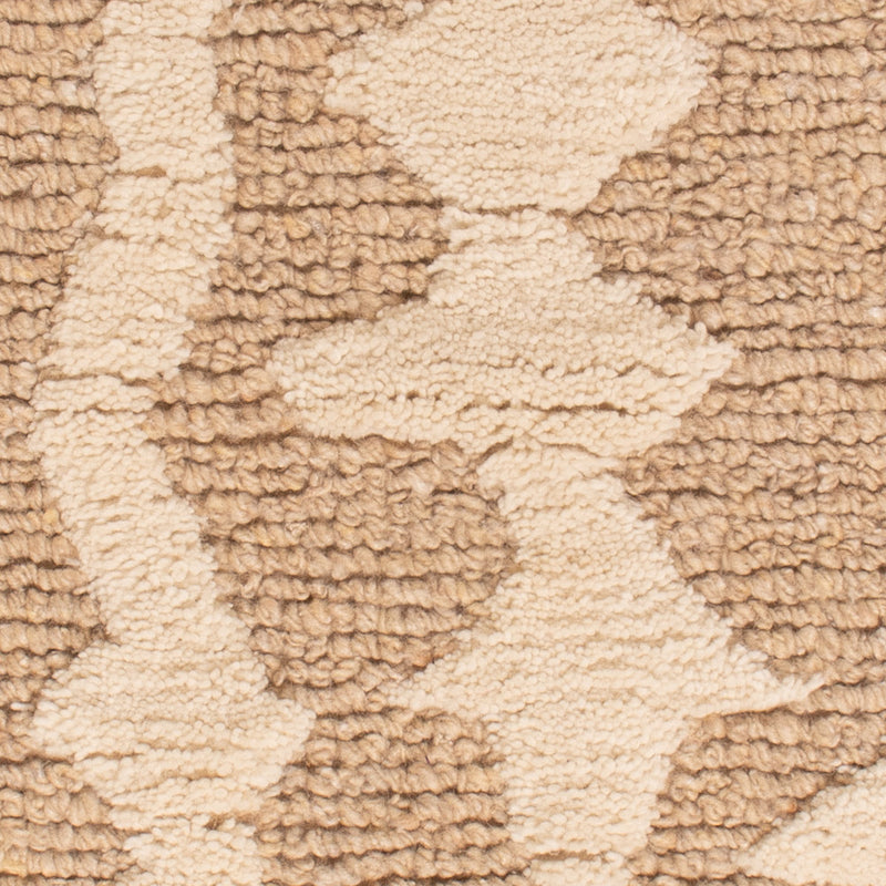 Uldtæppe - 90 x 60 cm - mørk beige