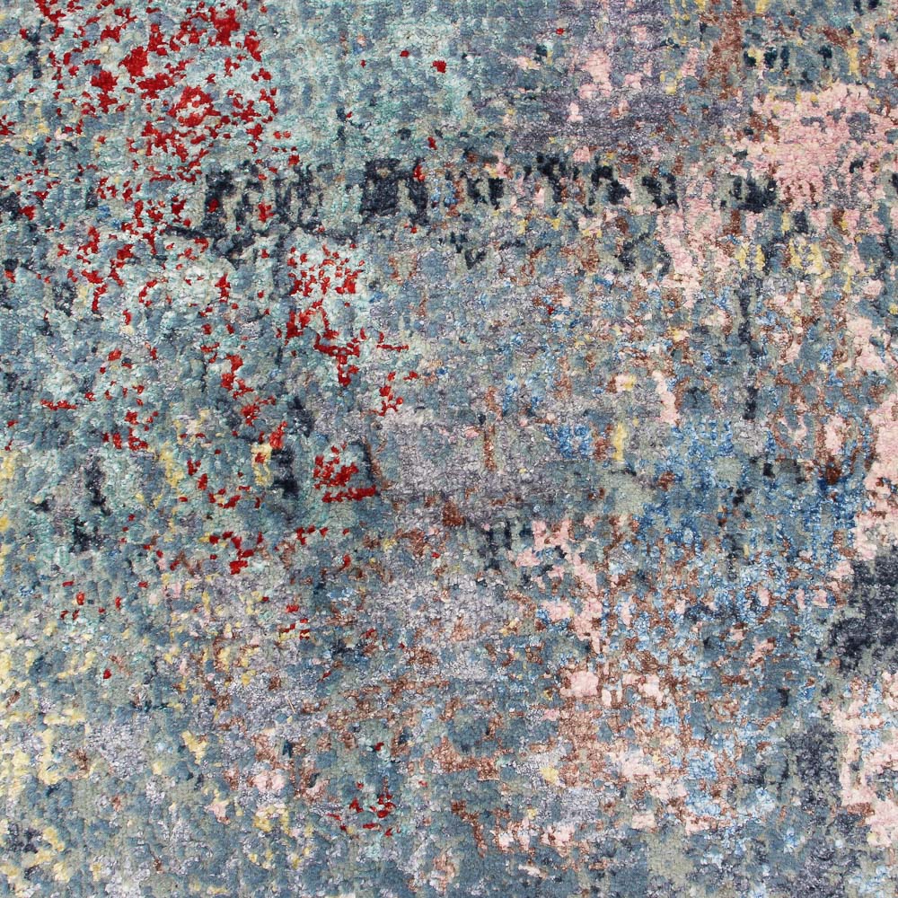 Designer tæppe - 242 x 163 cm - havblå