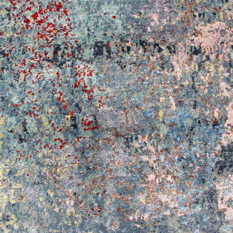 Designer tæppe - 242 x 163 cm - havblå