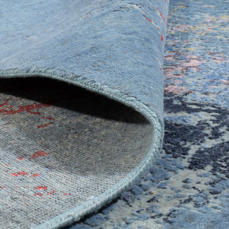 Designer tæppe - 242 x 163 cm - havblå