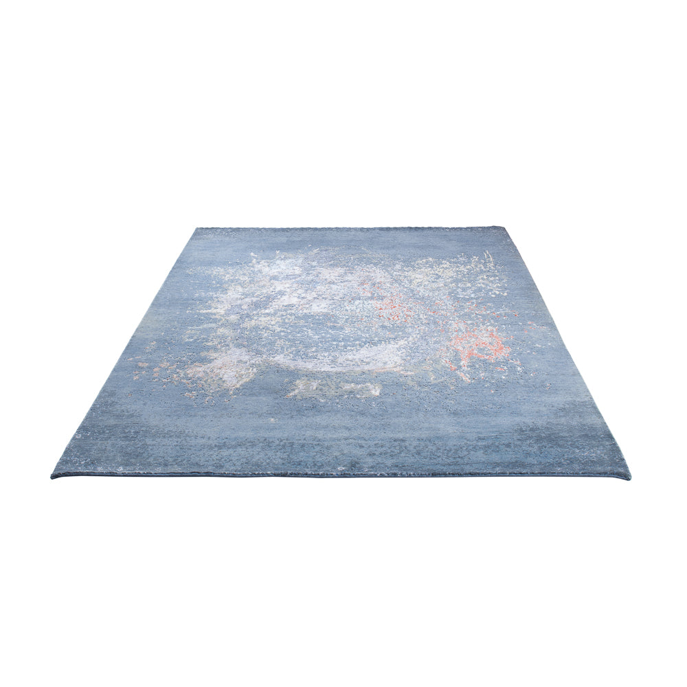 Designer tæppe - 242 x 163 cm - havblå