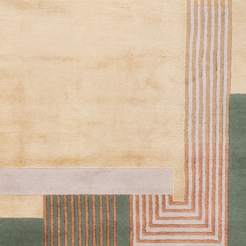 Designer tæppe - 243 x 167 cm - grøn