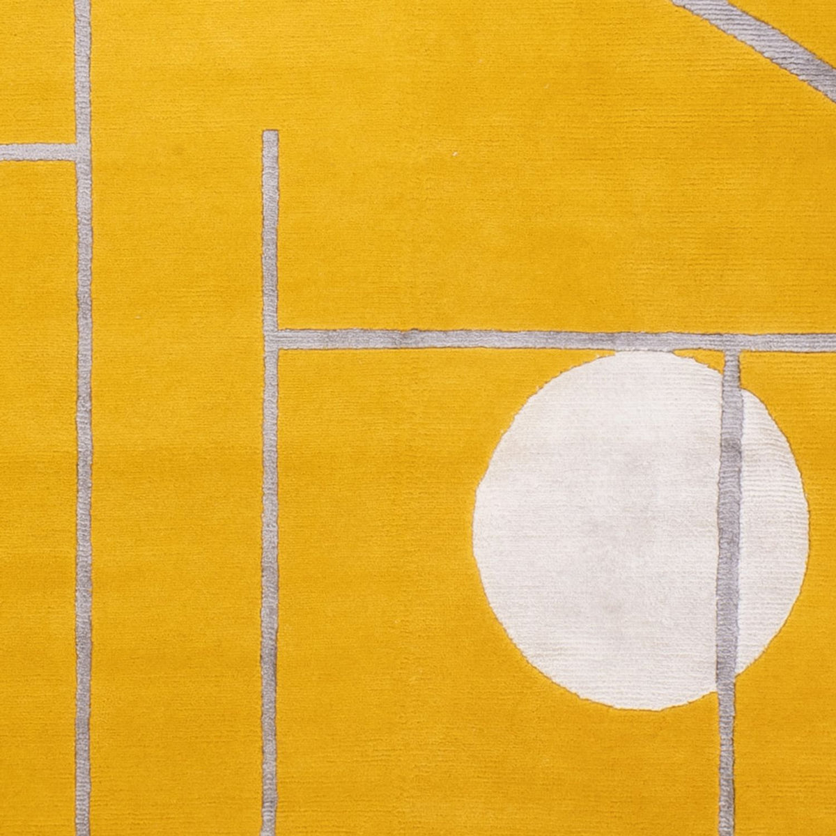 Designer tæppe - 242 x 171 cm - guld