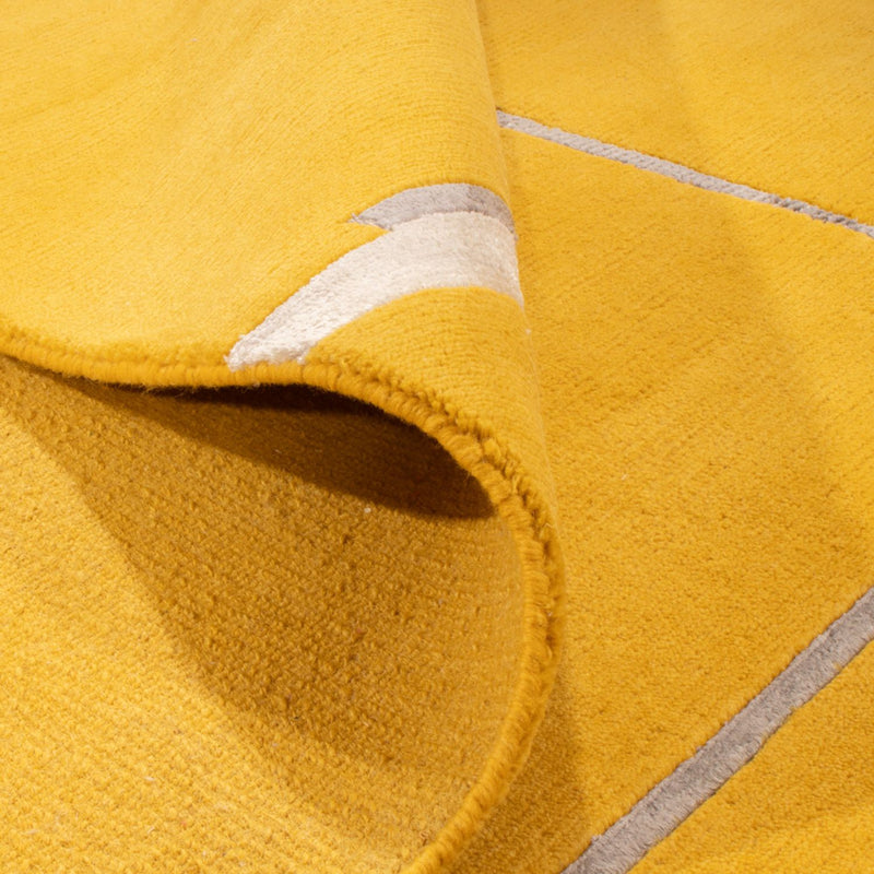 Designer tæppe - 242 x 171 cm - guld