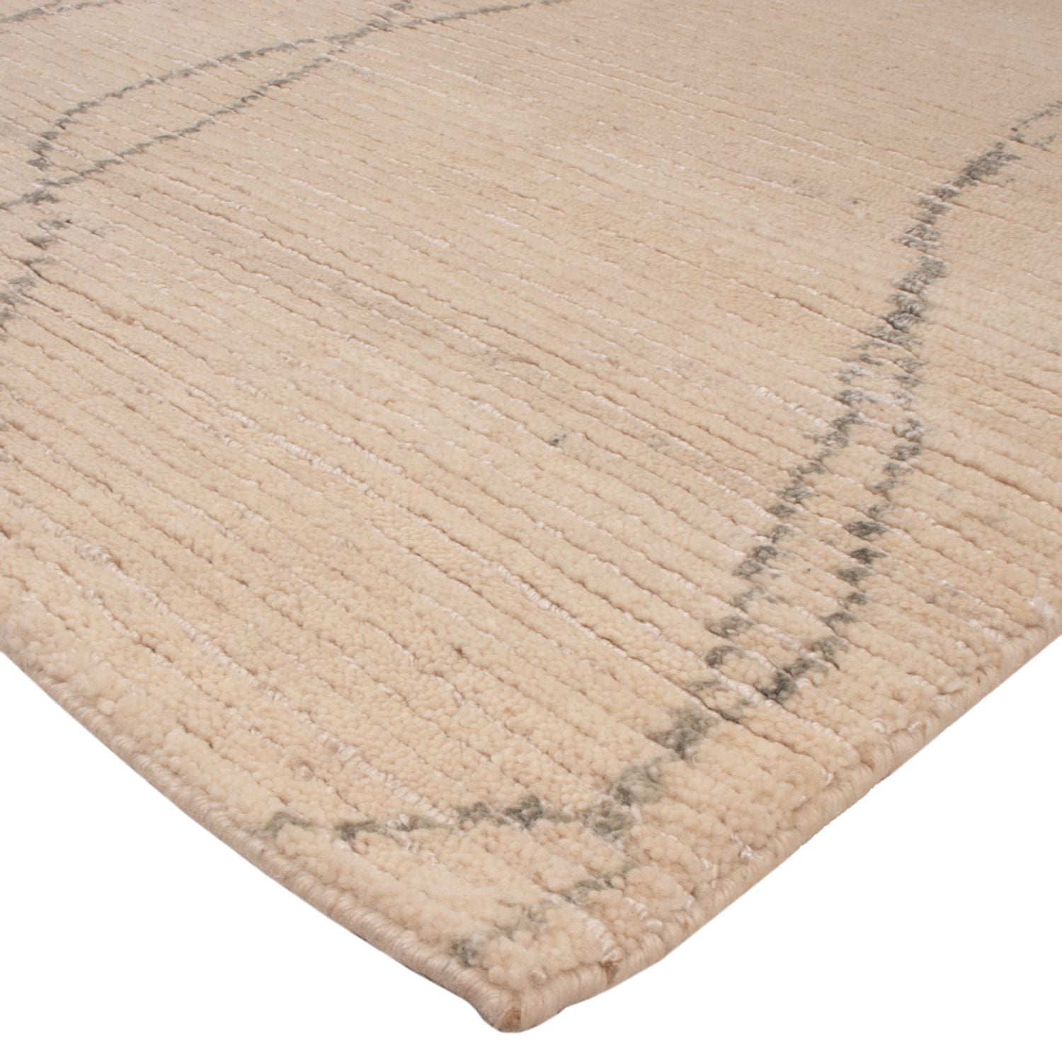 Designer tæppe - 236 x 176 cm - beige