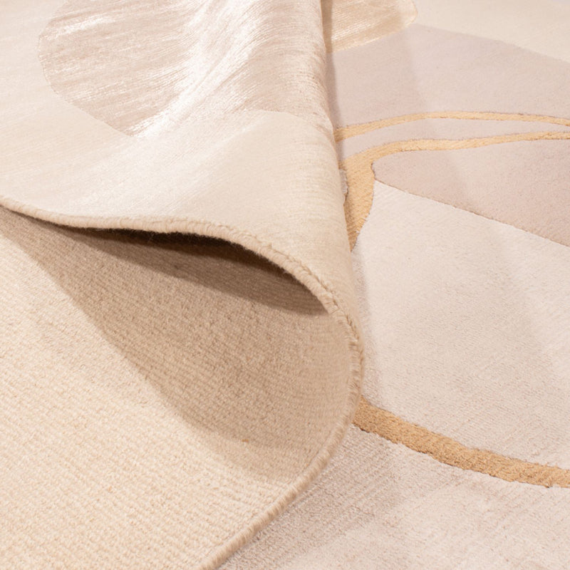 Designer tæppe - 241 x 166 cm - beige