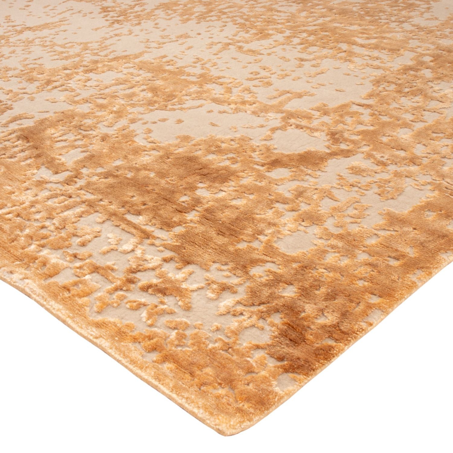 Designer tæppe - 246 x 171 cm - guld