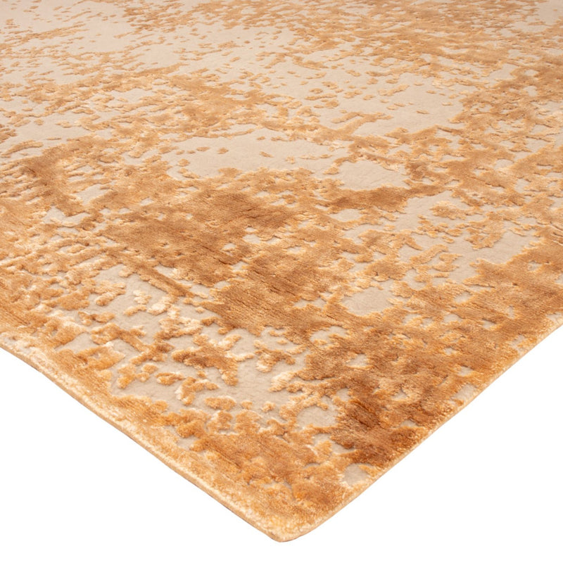 Designer tæppe - 246 x 171 cm - guld
