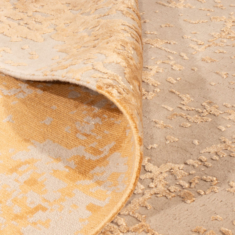 Designer tæppe - 246 x 171 cm - guld