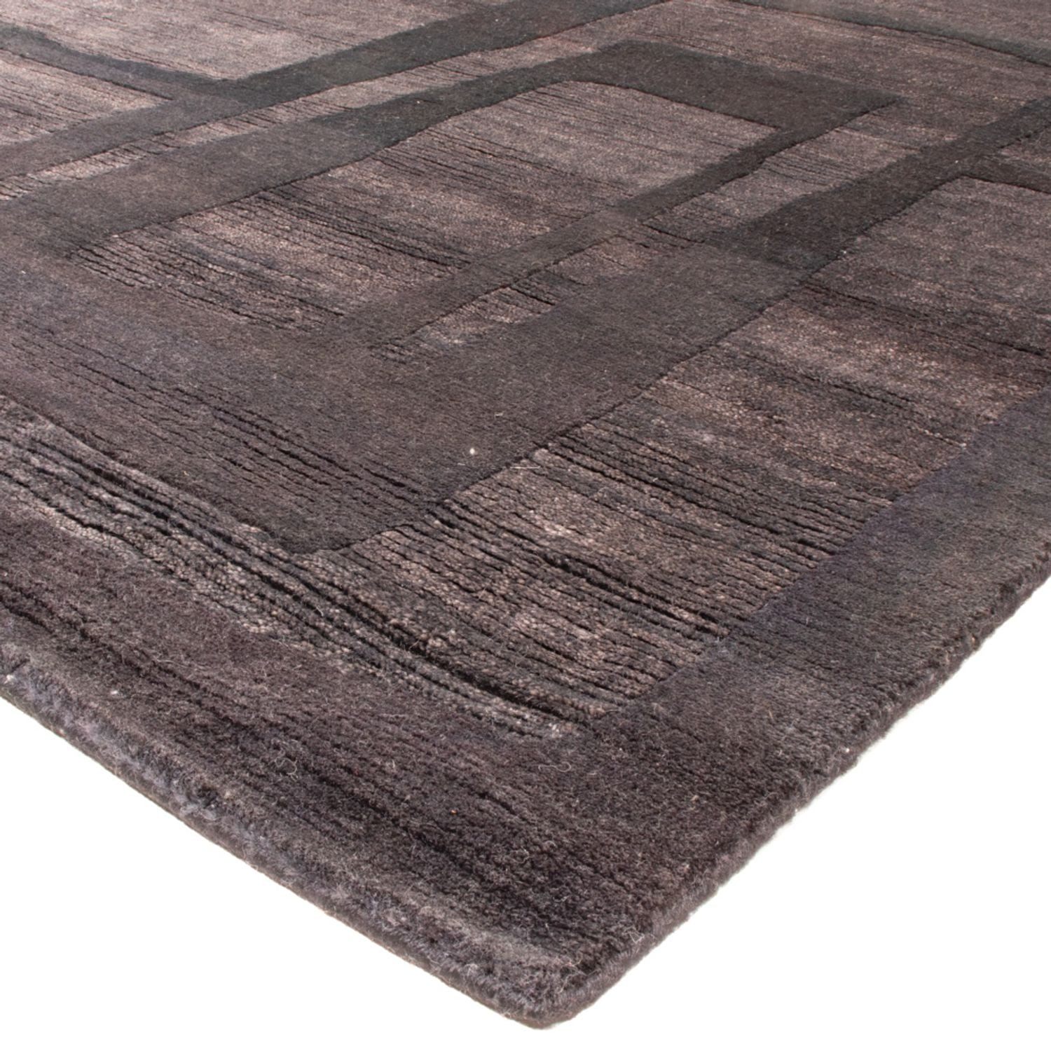 Designer tæppe - 241 x 179 cm - antracit