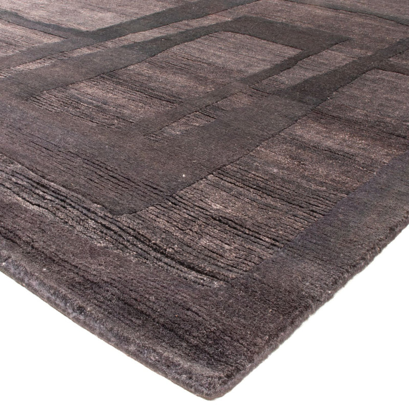 Designer tæppe - 241 x 179 cm - antracit