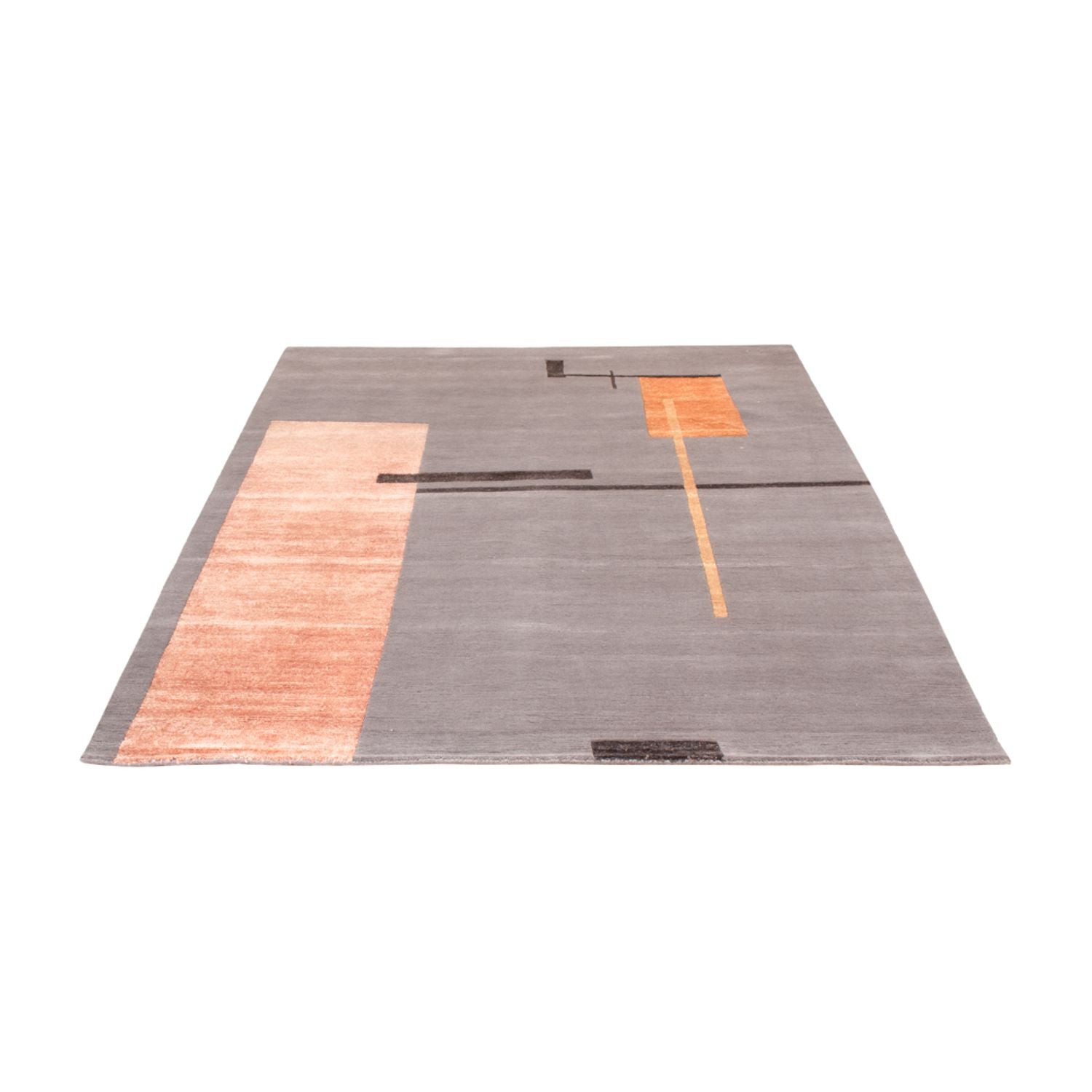 Designer tæppe - 247 x 174 cm - grå
