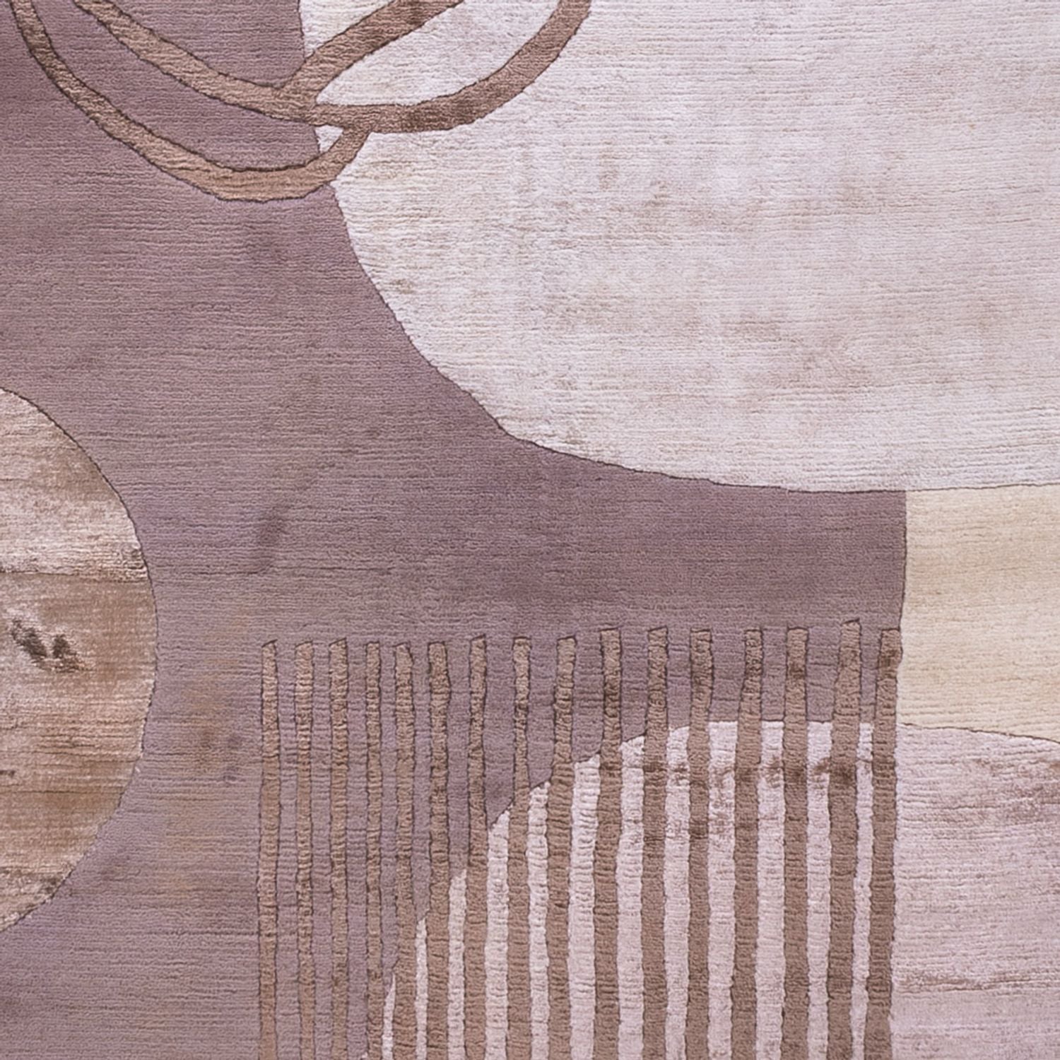 Designer tæppe - 244 x 164 cm - sølv