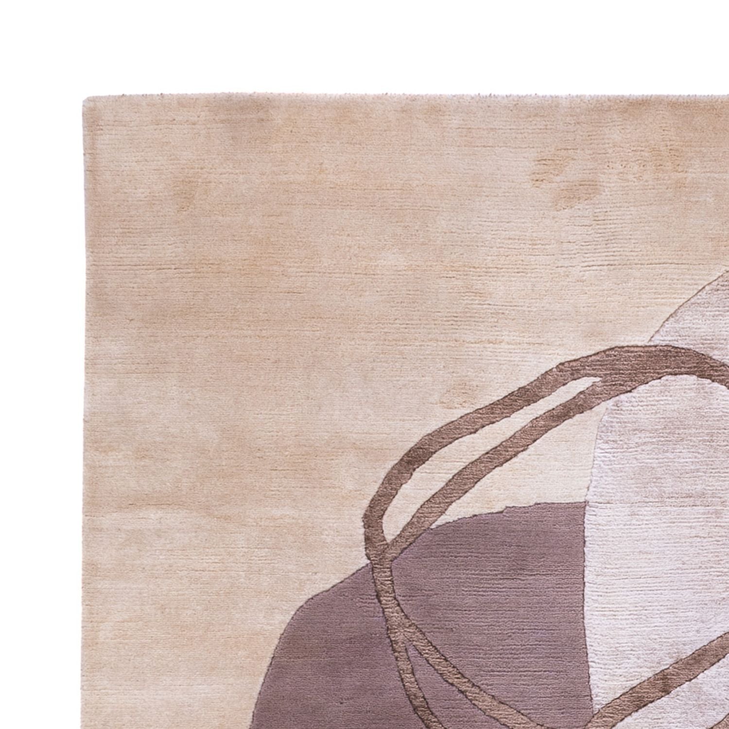 Designer tæppe - 244 x 164 cm - sølv