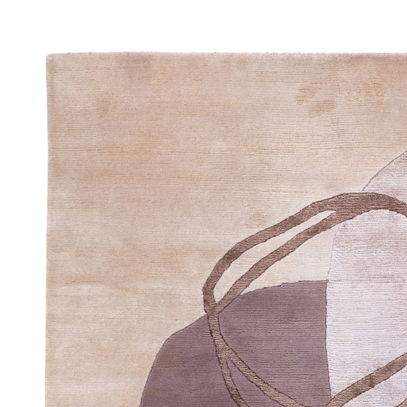 Designer tæppe - 244 x 164 cm - sølv