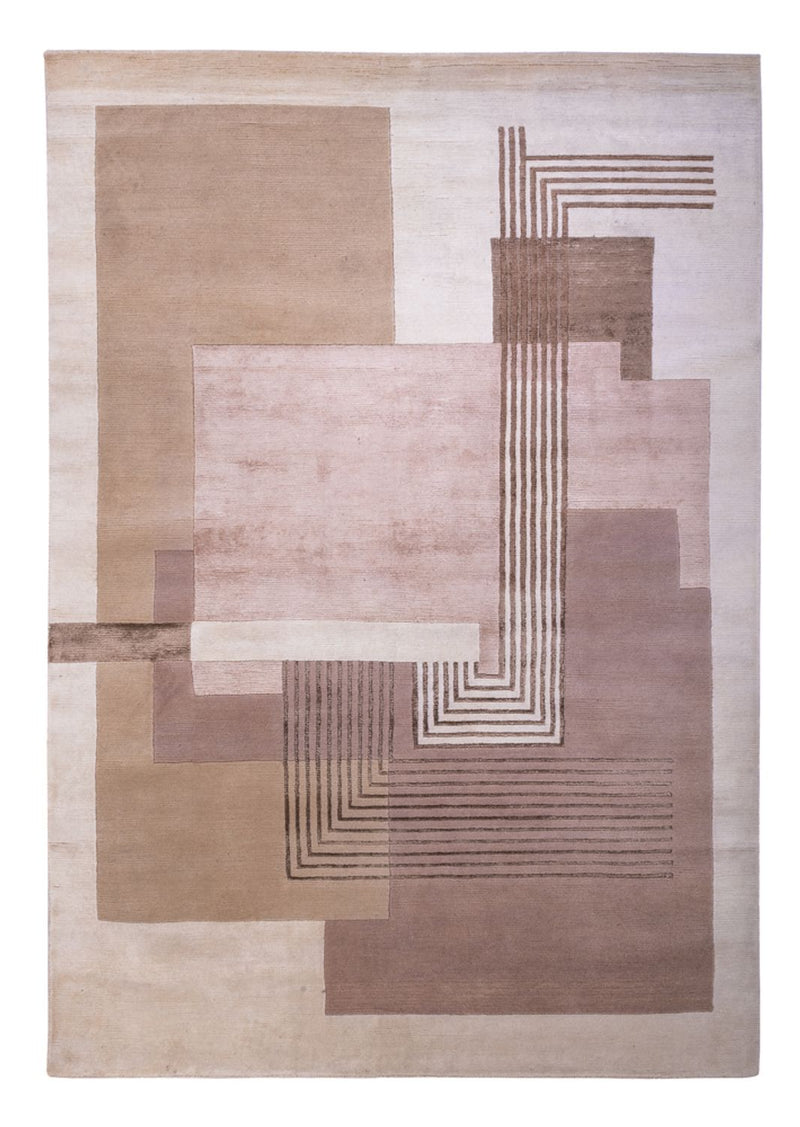 Designer tæppe - 244 x 169 cm - sølv