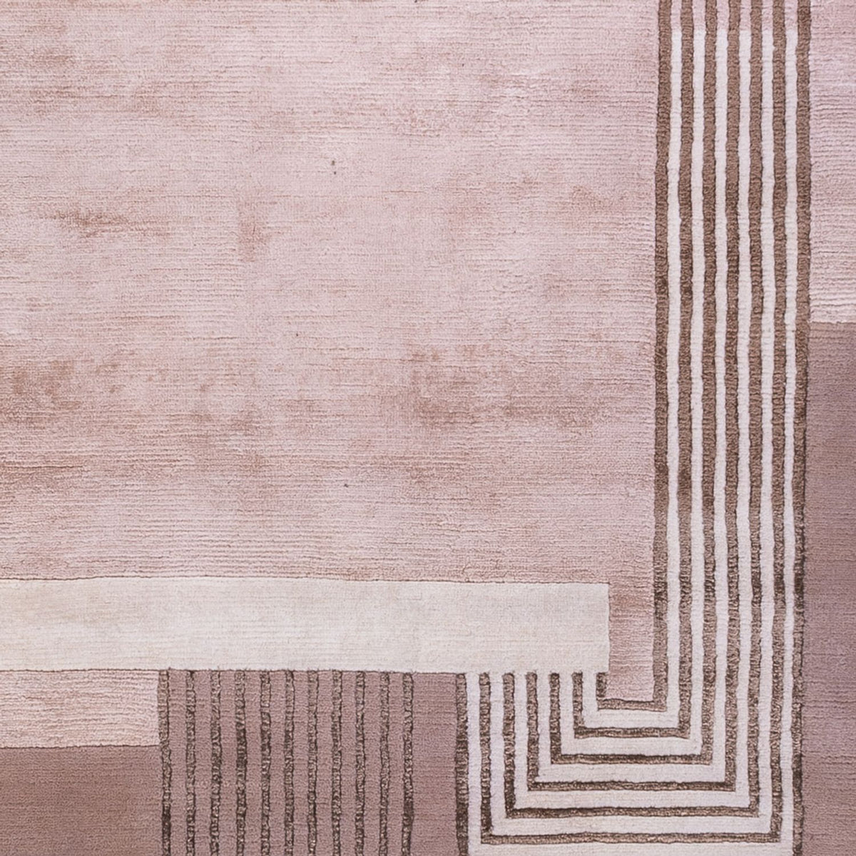 Designer tæppe - 244 x 169 cm - sølv