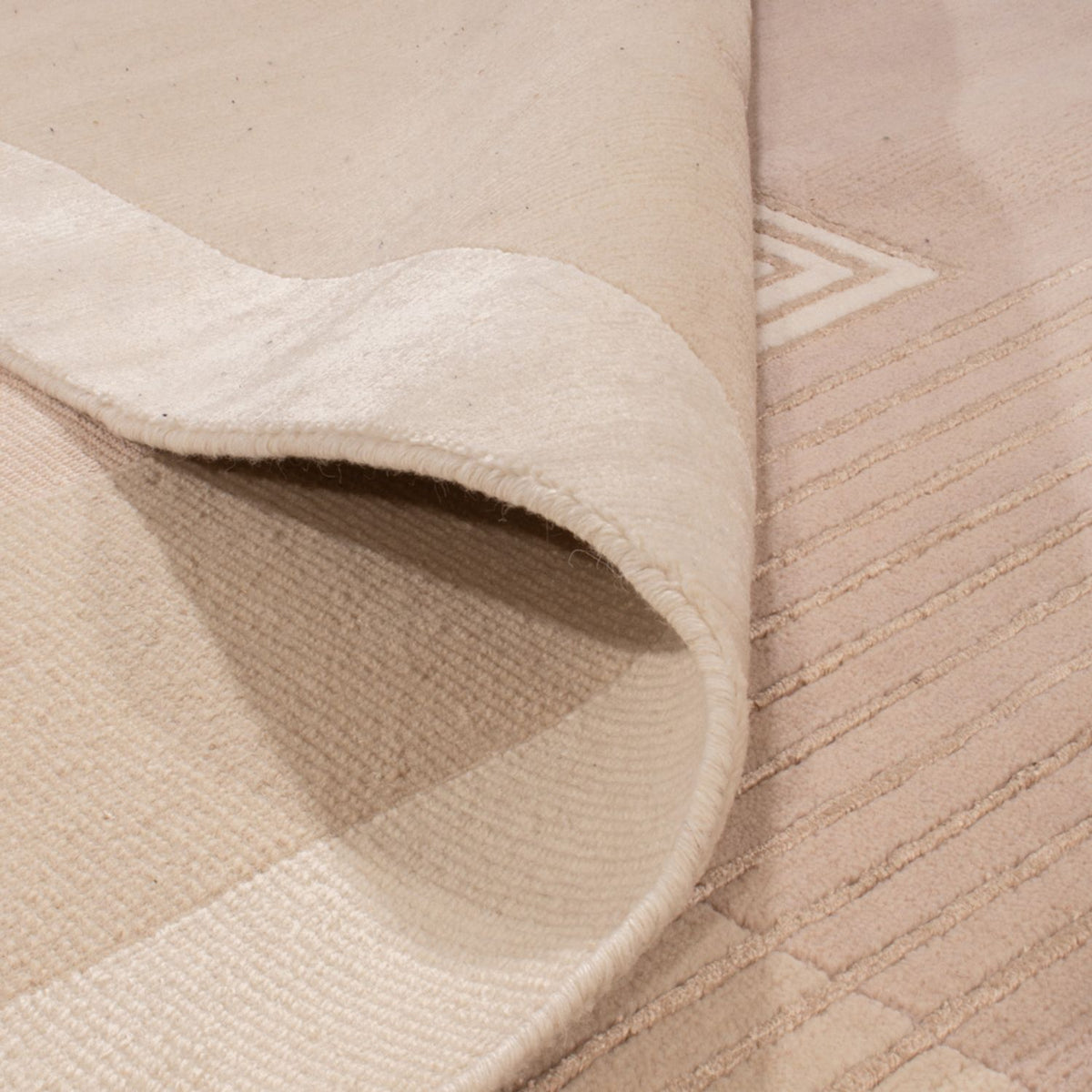 Designer tæppe - 244 x 169 cm - sølv