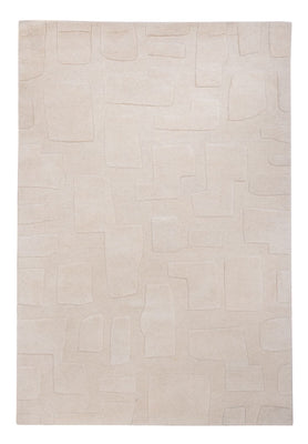 Designer tæppe - 200 x 140 cm - beige