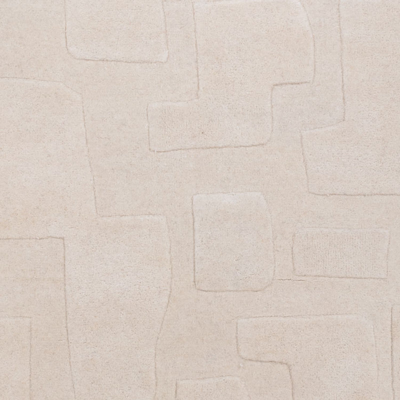 Designer tæppe - 200 x 140 cm - beige