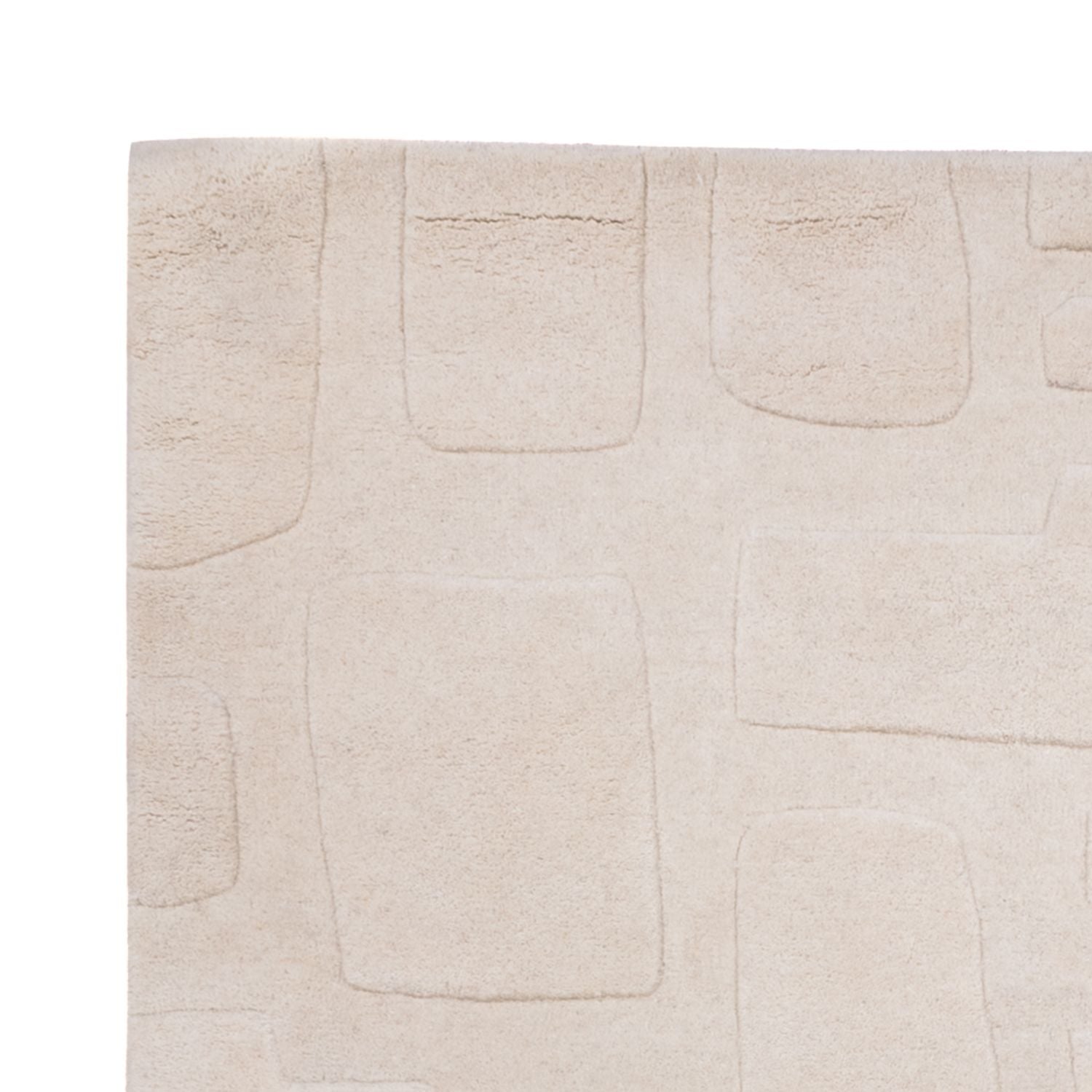Designer tæppe - 200 x 140 cm - beige