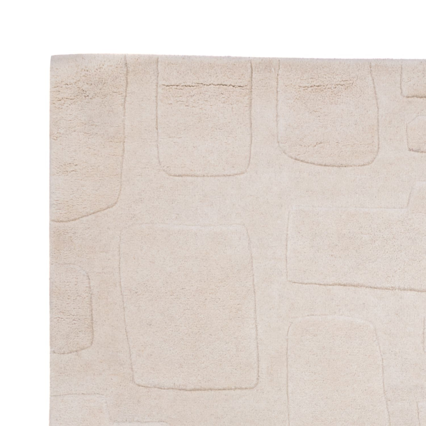 Designer tæppe - 200 x 140 cm - beige