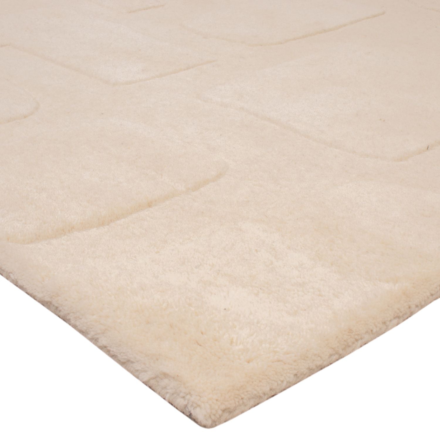 Designer tæppe - 200 x 140 cm - beige
