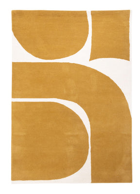 Designer tæppe - 200 x 140 cm - guld
