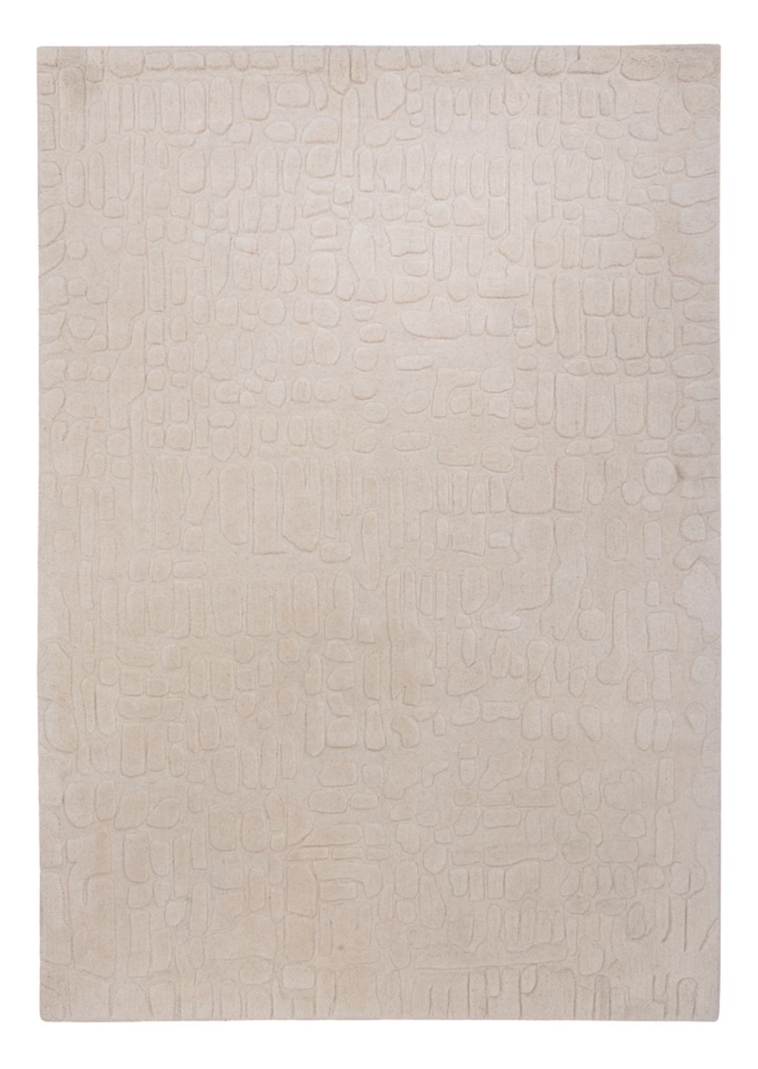 Uldtæppe - 200 x 140 cm - beige