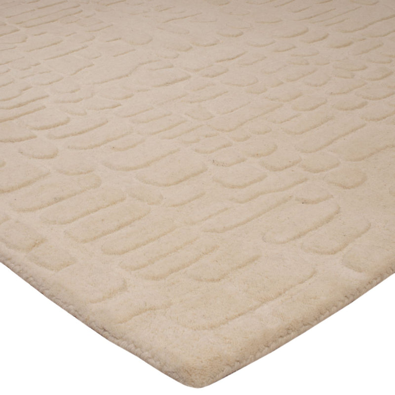 Uldtæppe - 200 x 140 cm - beige