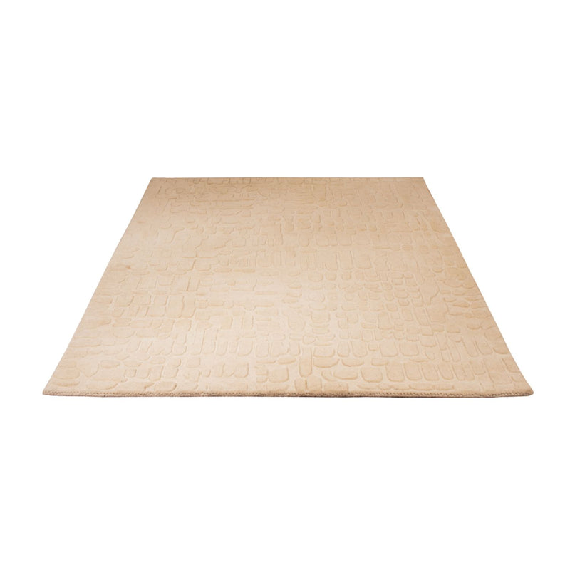 Uldtæppe - 200 x 140 cm - beige