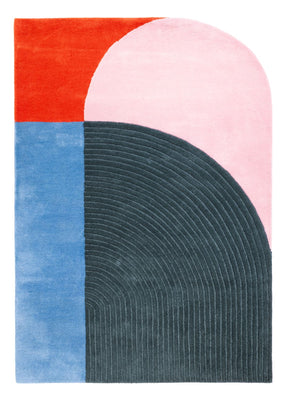 Designer tæppe - 200 x 140 cm - flerfarvet