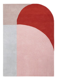 Designer tæppe - 200 x 140 cm - flerfarvet