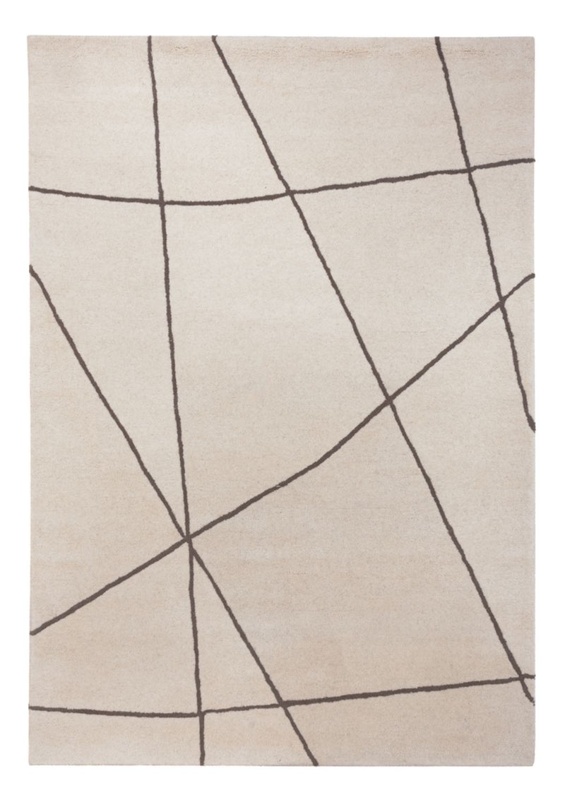 Uldtæppe - 200 x 140 cm - beige