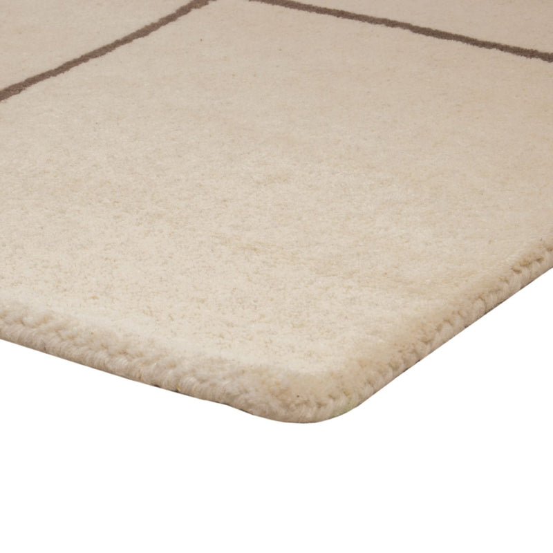 Uldtæppe - 200 x 140 cm - beige