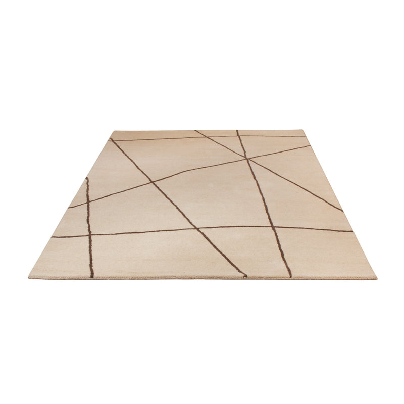 Uldtæppe - 200 x 140 cm - beige
