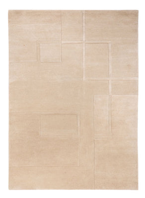 Uldtæppe - 200 x 140 cm - beige