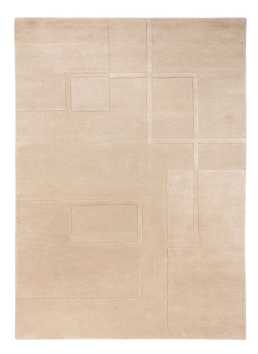 Uldtæppe - 200 x 140 cm - beige