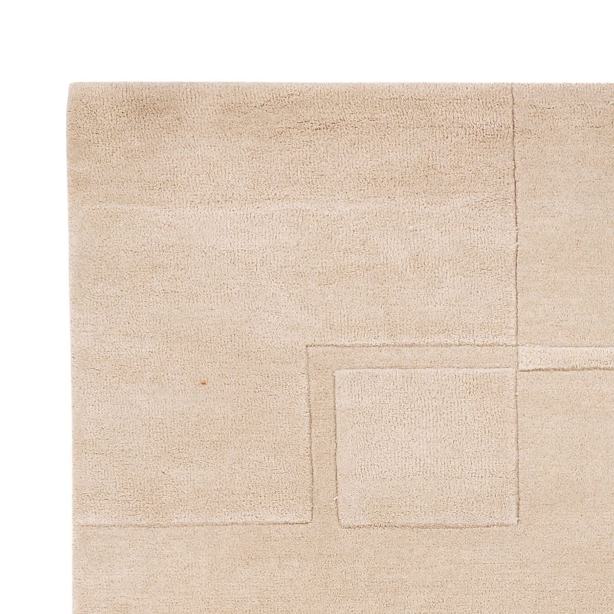 Uldtæppe - 200 x 140 cm - beige