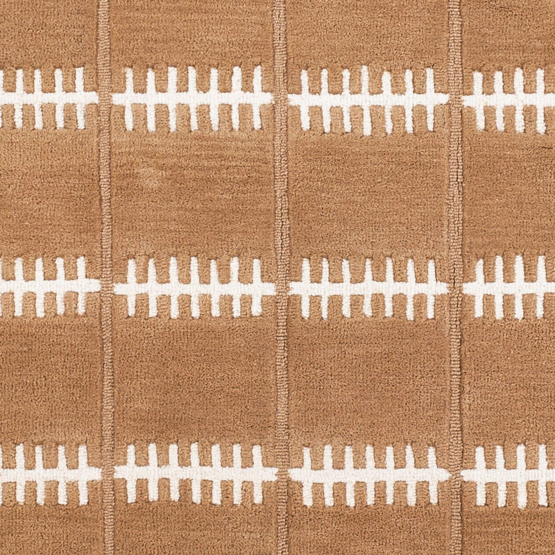 Uldtæppe - 200 x 140 cm - brun