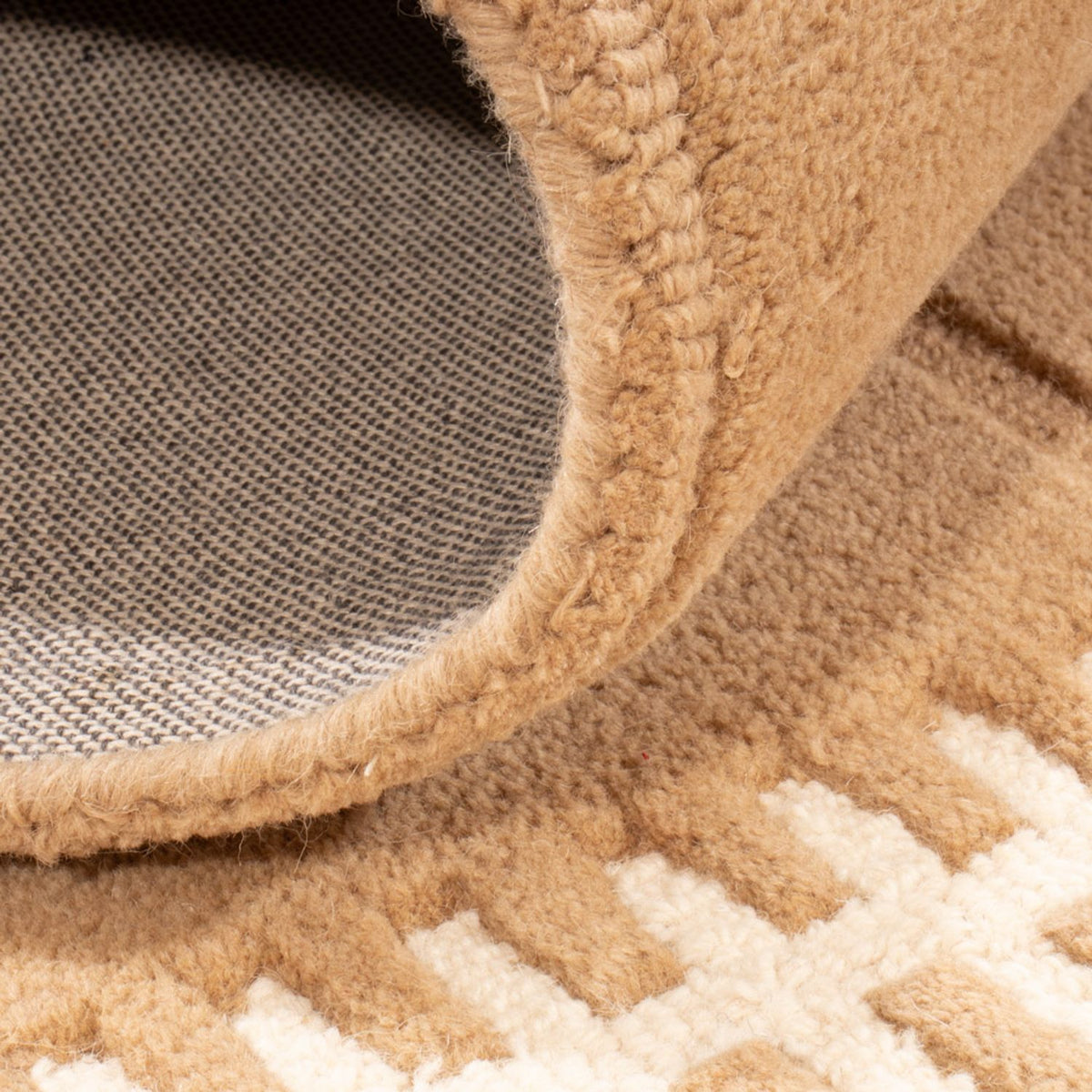 Uldtæppe - 200 x 140 cm - brun