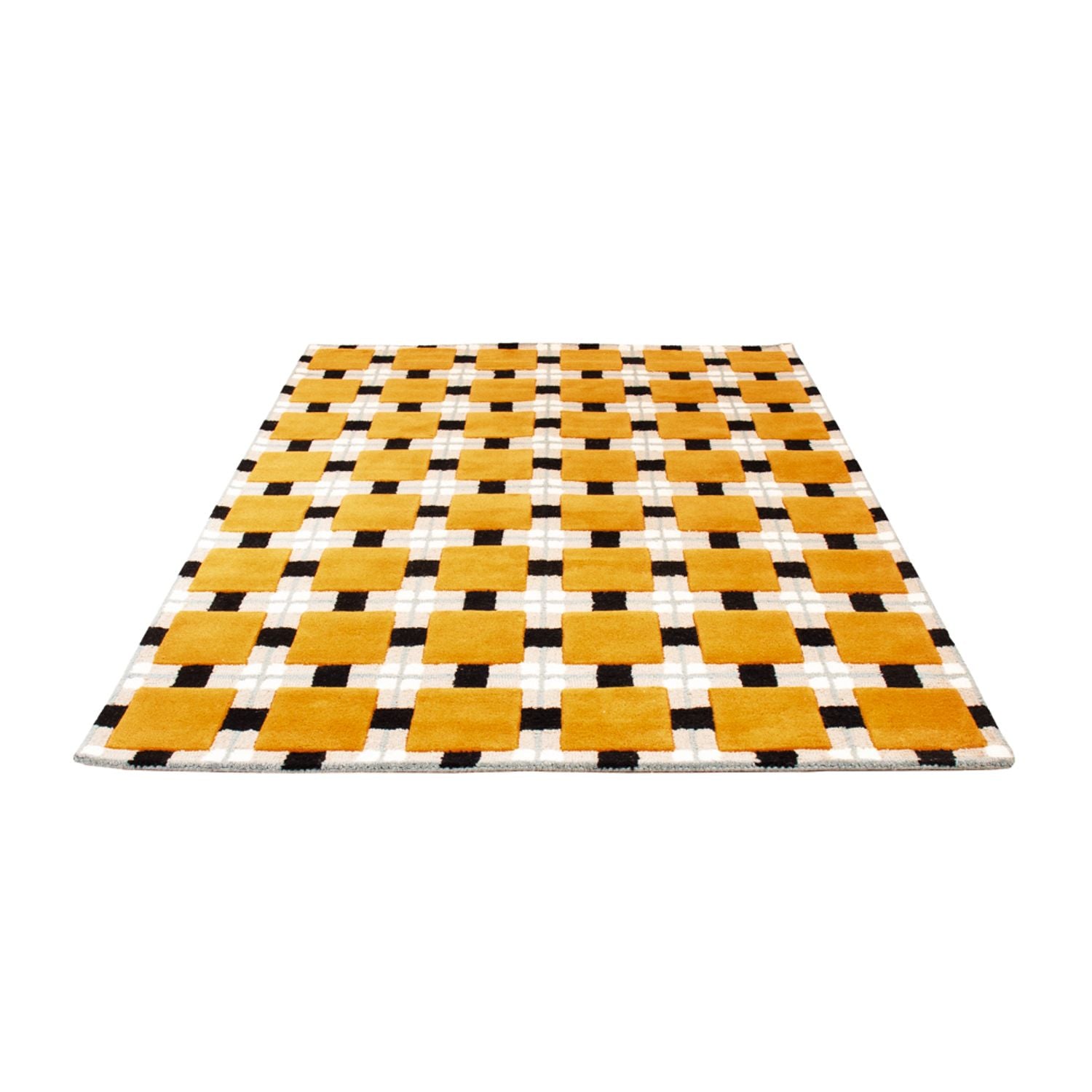 Designer tæppe - 200 x 140 cm - guld