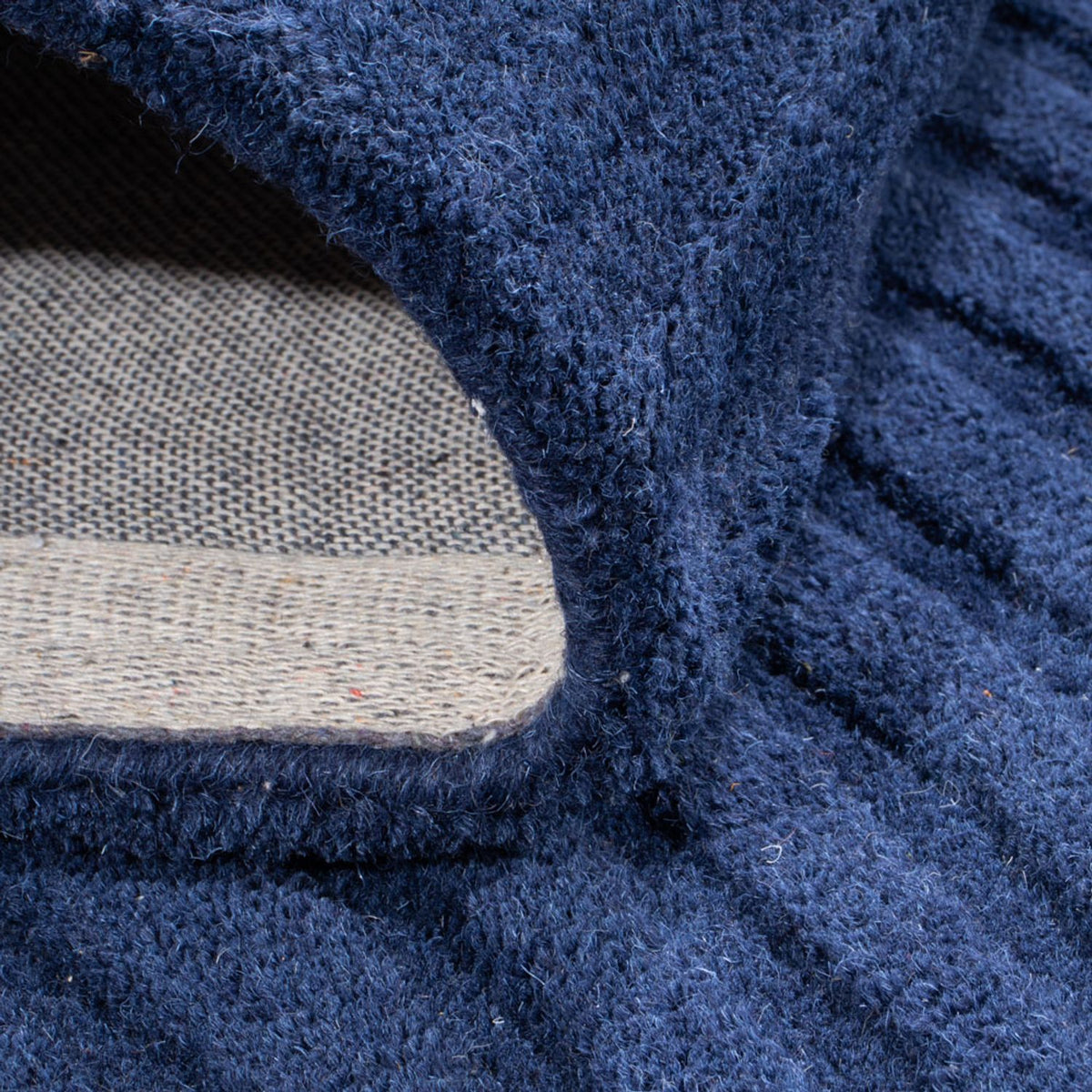 Uldtæppe - 200 x 140 cm - blå