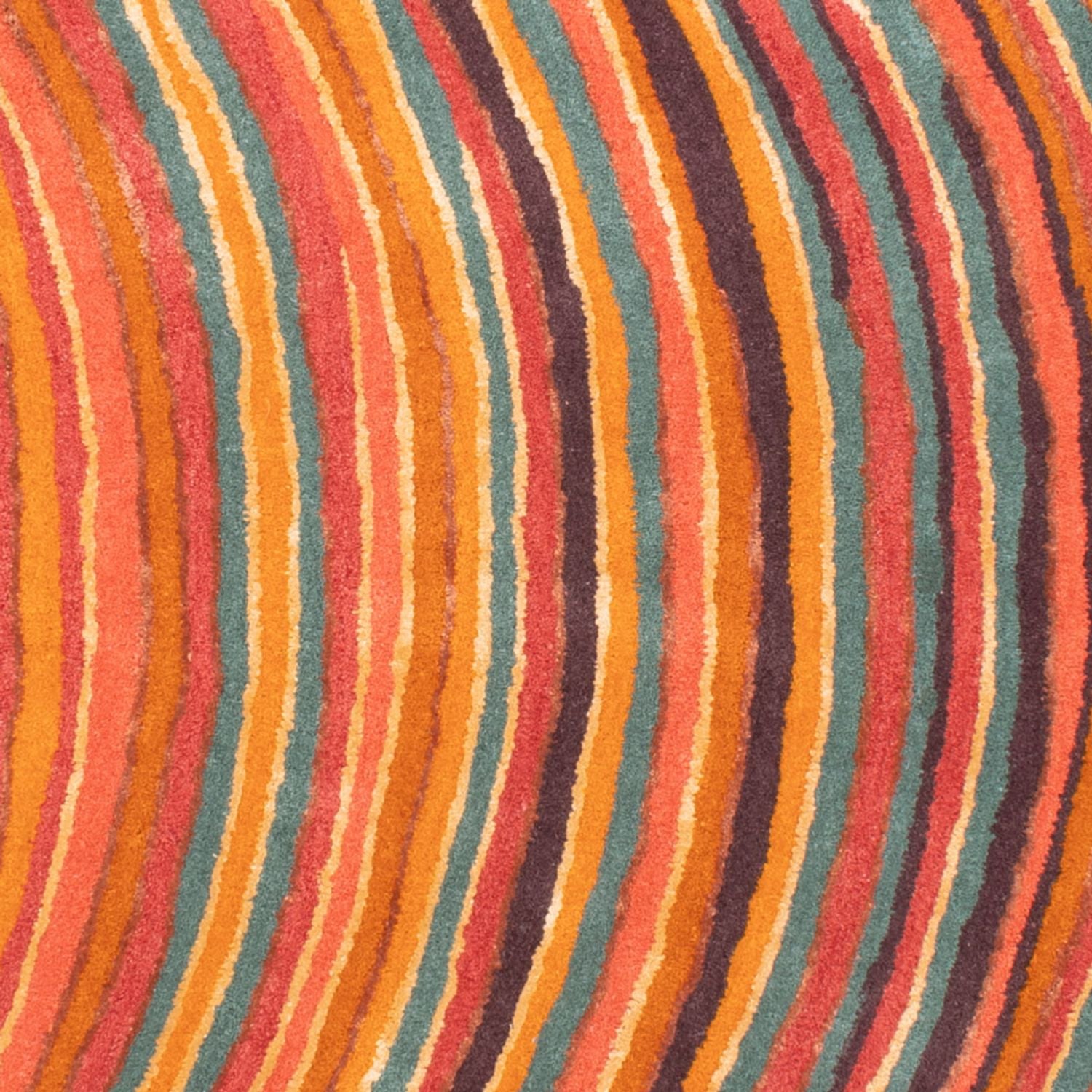 Designer tæppe oval  - 200 x 140 cm - flerfarvet