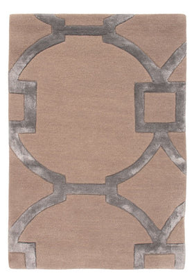 Designer tæppe - 90 x 60 cm - sølv