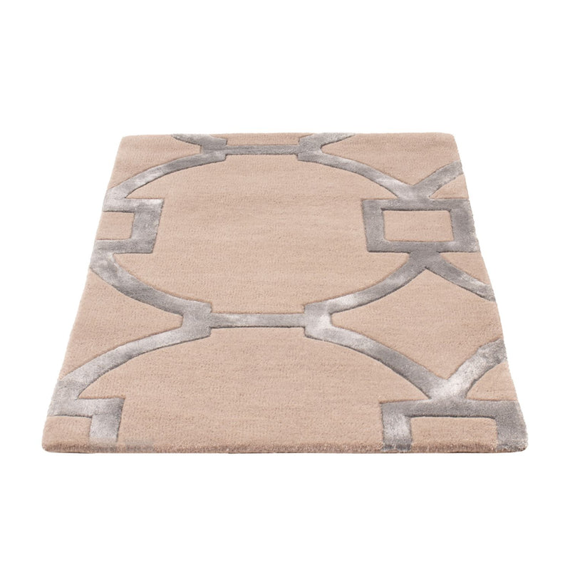 Designer tæppe - 90 x 60 cm - sølv