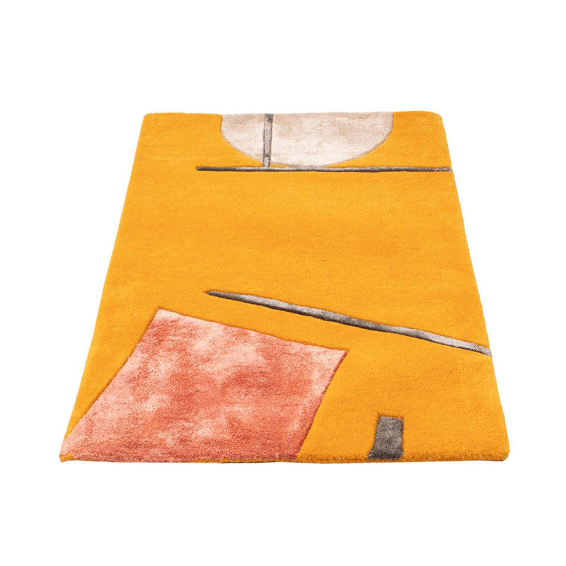 Designer tæppe - 90 x 60 cm - guld