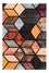 Designer tæppe - 90 x 60 cm - flerfarvet