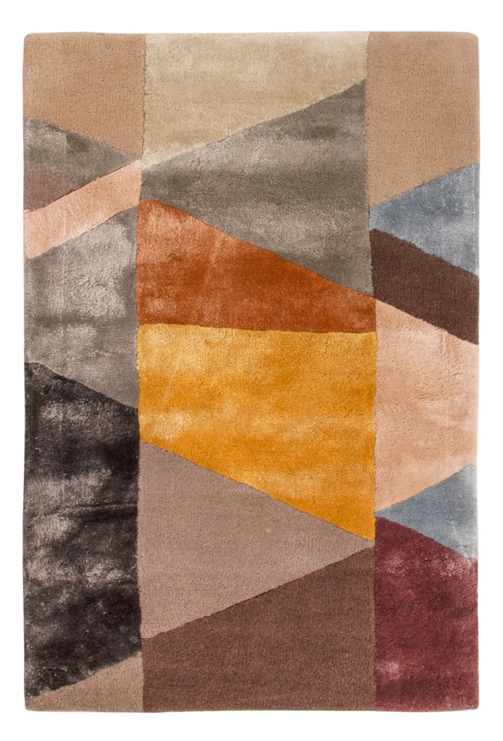 Designer tæppe - 90 x 60 cm - flerfarvet